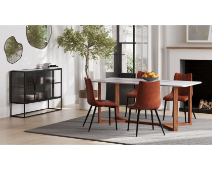 Moe's Alibi Contemporary Dining Chair Set of 2 - Brown