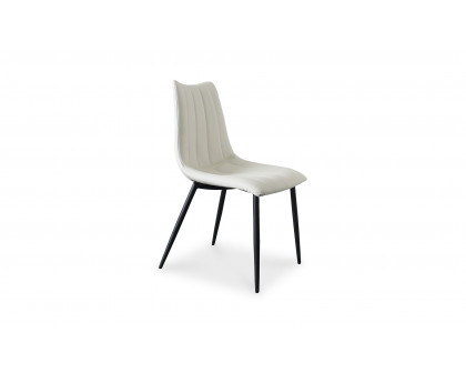 Moe's Alibi Contemporary Dining Chair Set of 2 - Ivory