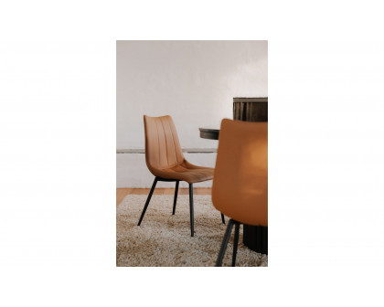 Moe's Alibi Contemporary Dining Chair Set of 2 - Tan