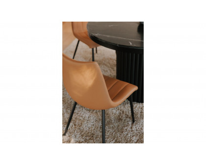 Moe's Alibi Contemporary Dining Chair Set of 2 - Tan