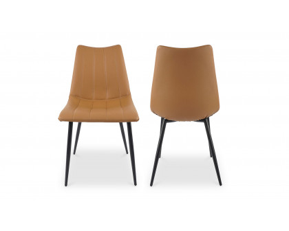 Moe's Alibi Contemporary Dining Chair Set of 2 - Tan