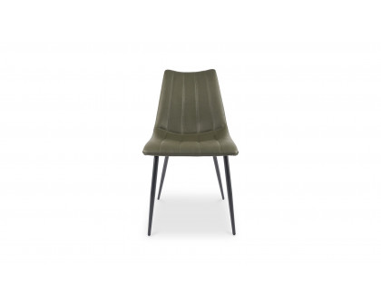 Moe's Alibi Contemporary Dining Chair Set of 2 - Dark Green