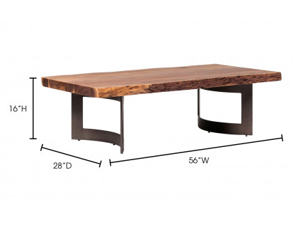 Moe's - Bent Coffee Table in Brown