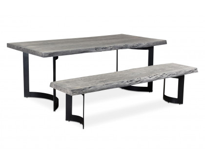 Moe's Bent Rectangular Dining Table - Light Gray, Extra Small