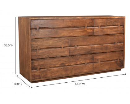 Moe's - Madagascar Dresser in Brown