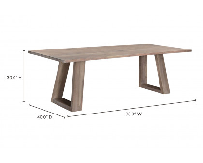 Moe's Tanya Rectangular Dining Table - Gray