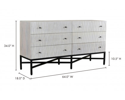 Moe's - Faceout Dresser in White