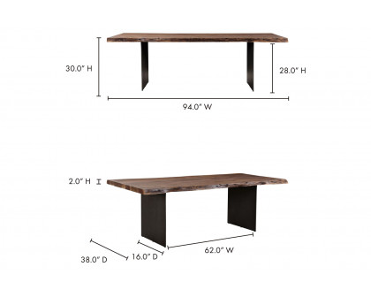 Moe's - Howell Dining Table in Brown