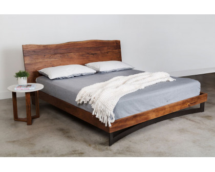 Moe's Bent Bed - Brown, Queen