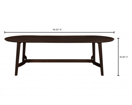 Moe's Trie Dining Table - Dark Brown, Large