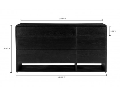 Moe's Quinton Dresser - Black, Large