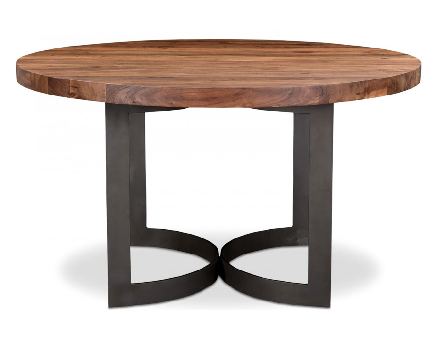 Moe's Bent Round Dining Table - Brown