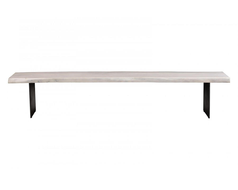 Moe's - Evans Dining Bench in White