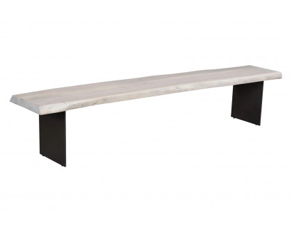 Moe's - Evans Dining Bench in White