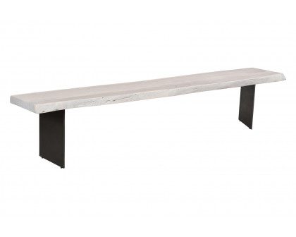 Moe's - Evans Dining Bench in White