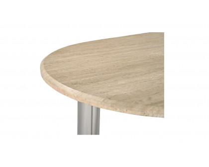 Moe's - Fia Modern Oval Dining Table in Beige Travertine