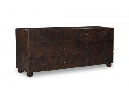 Moe's - York Modern 6 Drawers Dresser in Dark Brown