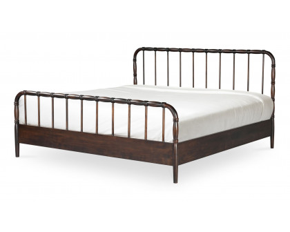 Moe's Vivian Contemporary Queen Size Bed - Dark Brown