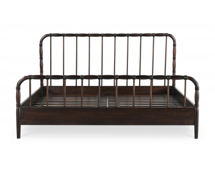 Moe's Vivian Contemporary Queen Size Bed - Dark Brown