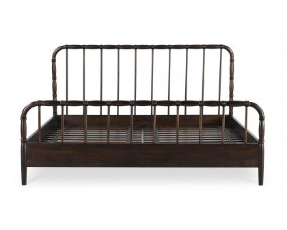 Moe's Vivian Contemporary King Size Bed - Dark Brown