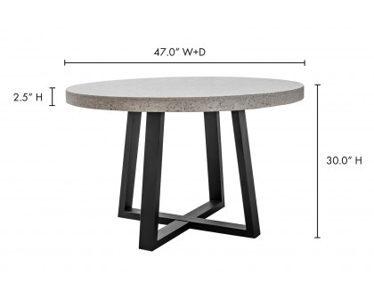 Moe's - Vault Dining Table in White