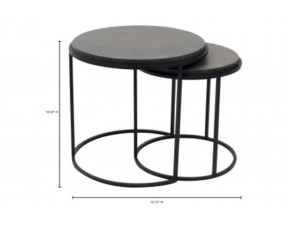 Moe's Roost Nesting Tables Set of 2 - Black