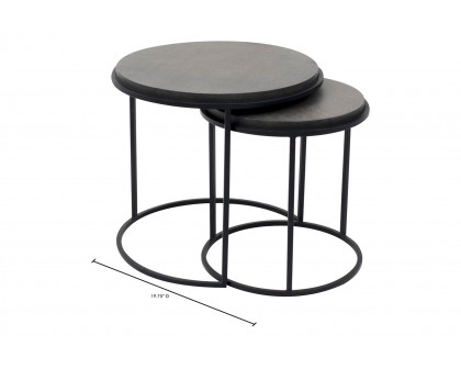 Moe's Roost Nesting Tables Set of 2 - Black