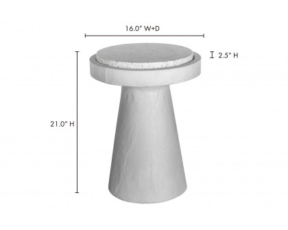 Moe's Book Accent Table - White