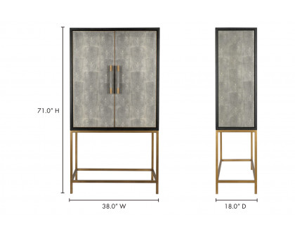 Moe's™ Mako Bar Cabinet - Gray