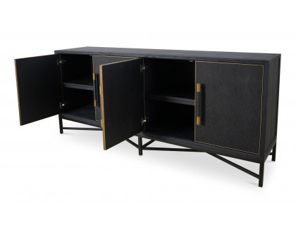 Moe's Mako Art Deco Small Sideboard - Black