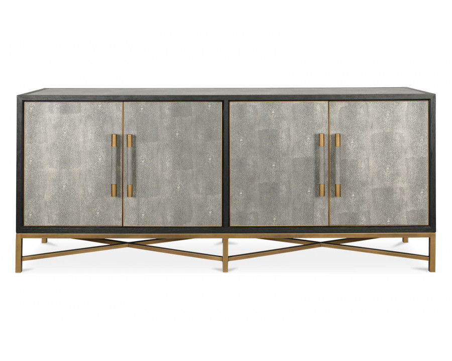 Moe's Mako Art Deco Small Sideboard - Gray