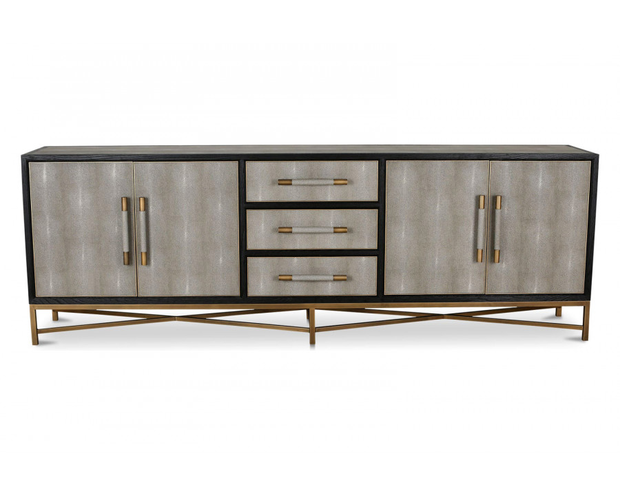 Moe's Mako Art Deco Large Sideboard - Gray