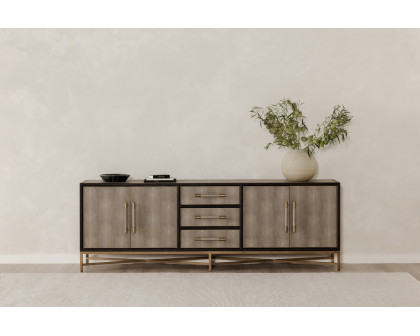 Moe's Mako Art Deco Large Sideboard - Gray