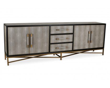 Moe's Mako Art Deco Large Sideboard - Gray