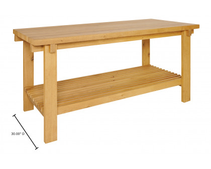 Moe's August Counter Table - Natural, Large