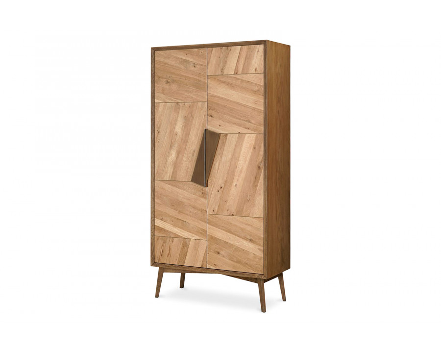 Moe's - Charlton Tall Cabinet in Brown