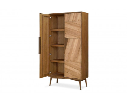 Moe's - Charlton Tall Cabinet in Brown