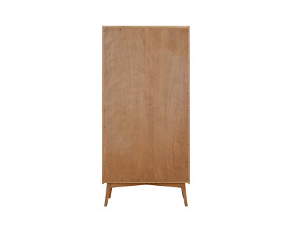 Moe's - Charlton Tall Cabinet in Brown