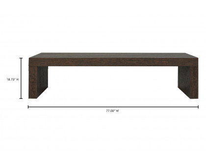 Moe's Evander Dining Bench - Rustic Brown