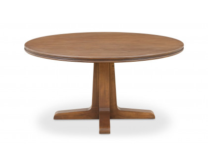 Moe's Charles Rustic Round Dining Table - Brown