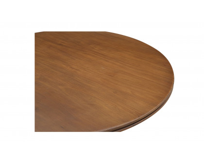 Moe's Charles Rustic Round Dining Table - Brown