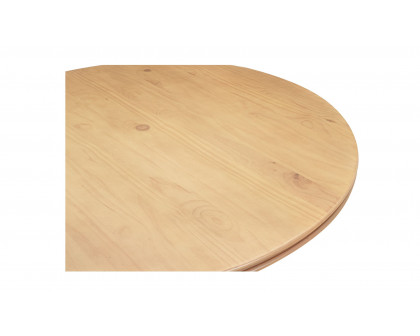 Moe's Charles Rustic Round Dining Table - Natural