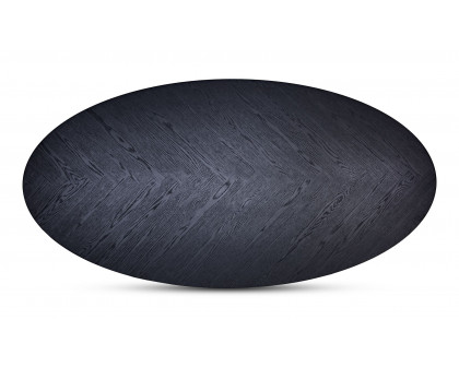 Moe's - William Modern Oval Dining Table in Black