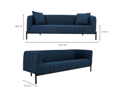 Moe's Jaxon Sofa - Dark Blue