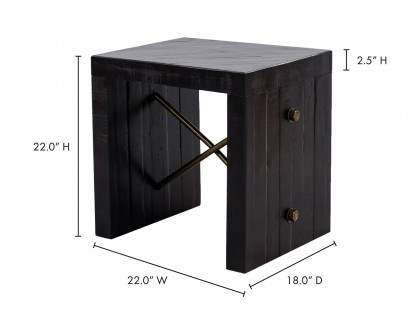 Moe's Sicily Side Table - Black