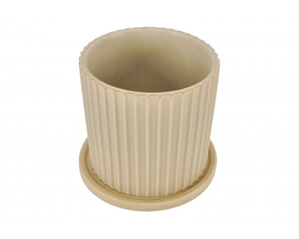 Moe's Kuhi Planter - Beige, Small