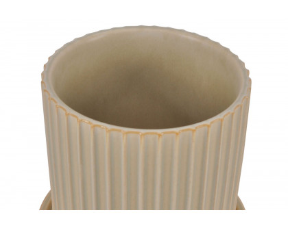 Moe's Kuhi Planter - Beige, Small