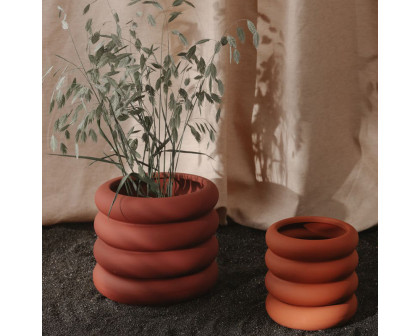 Moe's Wava Planter - Orange, Small