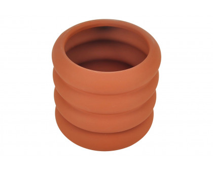 Moe's Wava Planter - Orange, Small