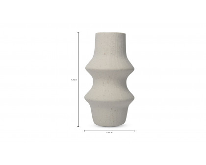 Moe's - Lacy Modern Vase in White